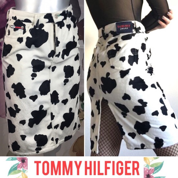 Tommy Hilfiger Dresses & Skirts - TOMMY HILFIGER Rare Cute Cow Print Pencil Skirt
